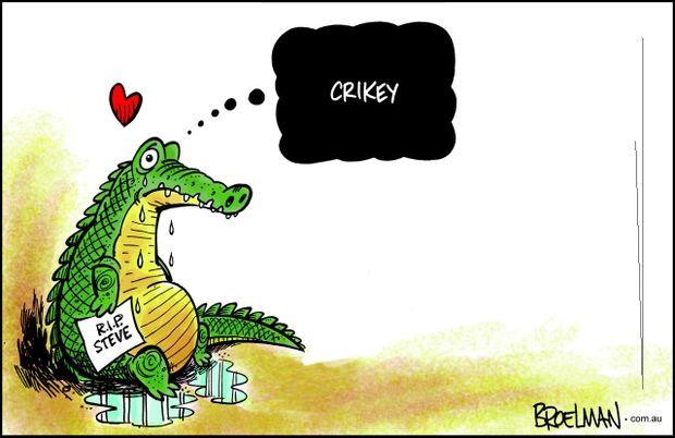 Steve Irwin Cartoon