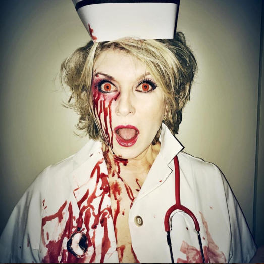 Martha Stewart as Dead Nurse Halloween 2016